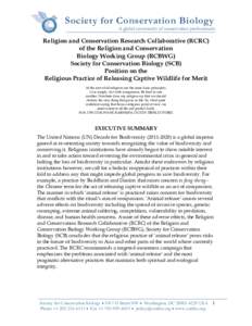 Religion and Conservation Research Collaborative (RCRC)