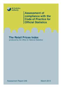 Assessment Report[removed]The Retail Prices Index
