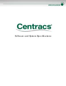 Generic Centracs Functional Spec