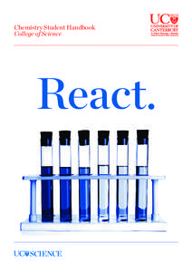 Chemistry Student Handbook College of Science React.  Science