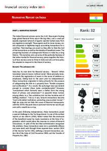 Narrative Report on India  PART 1: NARRATIVE REPORT The Indian financial services sector has it all. Skyscrapers hosting large global financial firms adorn the big cities, and a small yet equally organised network of age