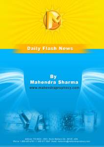 Daily Flash News www.mahendraprophecy.com Edition: [removed]November 2012