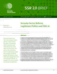 ISSUE NO. 5 | JULYCentre for Security Governance