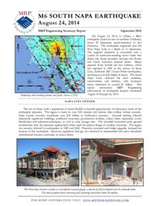 M6 SOUTH NAPA EARTHQUAKE August 24, 2014 MRP Engineering Summary Report  N