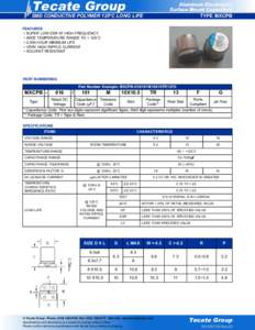 Tecate Group  Aluminum Electrolytic Surface Mount Capacitors TYPE MXCPB
