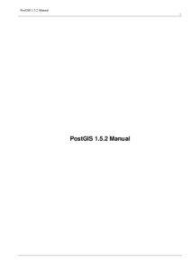 PostGIS[removed]Manual i