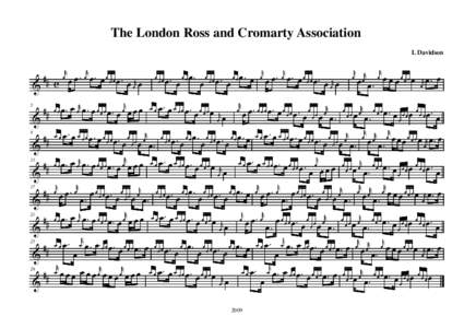 The London Ross and Cromarty Association L Davidson & 5