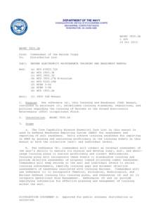 DEPARTMENT OF THE NAVY HEADQUARTERS UNITED STATES MARINE CORPS 3000 MARINE CORPS PENTAGON WASHINGTON, DC[removed]NAVMC 3500.6B