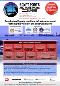 Suez Canal / Red Sea / Port Said / Economy of Egypt / Government of Egypt / Transport in Egypt / Port Said Port Authority / Red Sea Ports Authority / Suez / Egypt / Panama Canal / Canal