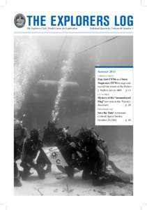 THE EXPLORERS LOG The Explorers Club | World Center for Exploration Published Quarterly | Volume 46 Number 3  Summer 2014