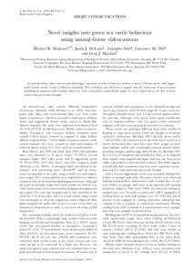 J. Mar. Biol. Ass. U.K), 82, 3947/1^2 Printed in the United Kingdom SHORT COMMUNICATIONS  Novel insights into green sea turtle behaviour
