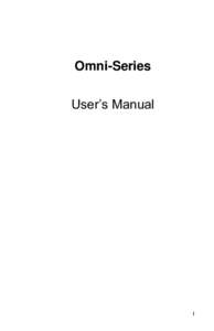 Omni-Series User’s Manual i  Copyright  [removed]XLink Technology, Inc.