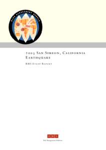 2003 San Simeon, California Earthquake -- RMS Event Report
