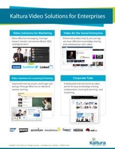 Video Solution for Enterprise Use Cases 1-pager
