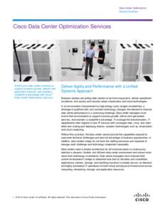Cisco Data Center Optimization Services Overview