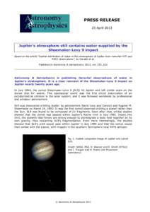 Jupiter / Impact events / Astronomers / Space telescopes / Comet Shoemaker–Levy 9 / Science / Comet / Eugene Merle Shoemaker / Asteroid / Astronomy / Space / Planetary science
