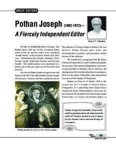 GREAT EDITORS  Pothan Joseph[removed])