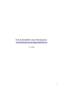 Test di ZeroShell come Net Balancer renato(dot)morano(at)gmail(dot)com v