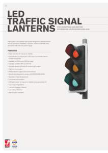 12  LED TRAFFIC SIGNAL LANTERNS