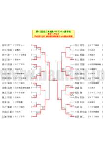 第45回全日本総合バドミントン選手権 男子シングルス 平成3年12月 東京国立競技場代々木第2体育館