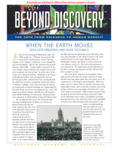 This article was published in 1999 and has not been updated or revised.  BEYOND DISCOVERY TM