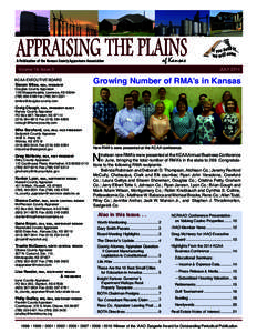 A Publication of the Kansas County Appraisers Association  of Kansas Volume 18, Issue 3	 KCAA EXECUTIVE BOARD
