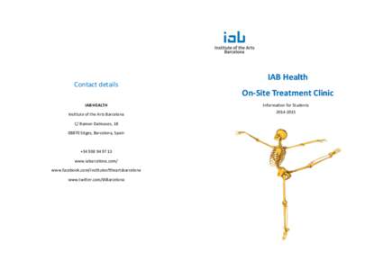 Contact  details  IAB  Health On On--Site  Treatment  Clinic