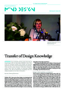 d c dr Danish Centre for Design Research  Design Research Webzine mind design