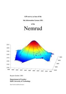 GPS-survey as base of the Site Information System (SIS) of the Nemrud