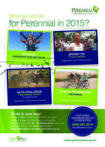 What will you do  for Perennial in 2015? BRITISH 10k