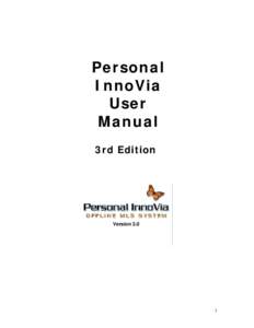 Personal InnoVia User Manual 3rd Edition