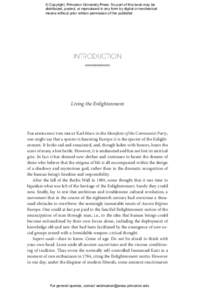 The Enlightenment: History of an Idea, Updated edition - Introduction