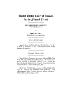 United States Court of Appeals for the Federal Circuit ______________________ THE MEDICINES COMPANY, Plaintiff-Appellant
