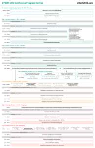 CTBUH 2016 Conference Program Outline  ctbuh2016.com Pre-Conference Day: Sunday, October 16, 2016 – Shenzhen CTBUH Trustees, Leaders, and Committee Meetings