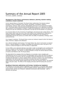 Microsoft Word - Summary of the Annual Report 2005.doc