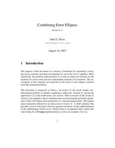 Combining Error Ellipses Version 0.3-1 John E. Davis <davis@space.mit.edu>