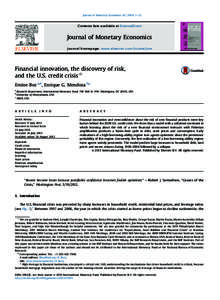 Journal of Monetary Economics–22  Contents lists available at ScienceDirect Journal of Monetary Economics journal homepage: www.elsevier.com/locate/jme