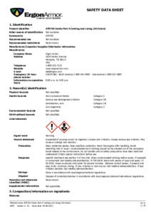 SAFETY DATA SHEET  1. Identification Product identifier  EP57XX Series Part A Coating and Lining (All Colors)