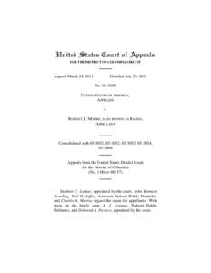 United States Court of Appeals FOR THE DISTRICT OF COLUMBIA CIRCUIT Argued March 24, 2011  Decided July 29, 2011