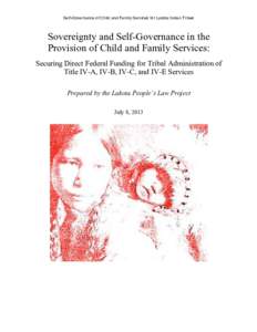 Sovereignty and Self-Governance in the Provision of Child and Family Services