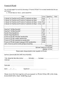 Order Form for pubs June 2008