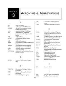 APPENDIX  3 ACRONYMS & ABBREVIATIONS CIC