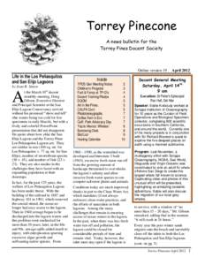Torrey Pinecone A news bulletin for the Torrey Pines Docent Society Online version 19