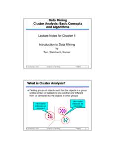 Microsoft PowerPoint - chap8_basic_cluster_analysis.ppt