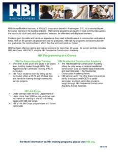 Microsoft Word - HBI Photo One Pager Programming At-A-Glance June 2014