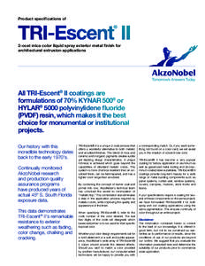 TRI-Escent® II Product Spec Sheet.indd