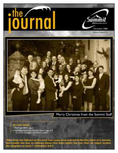 the  journal December 2008 Volume 8 Issue #12