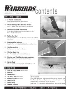 APRIL 2003 •  contents VOL. 26, NO. 3