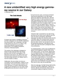 A new unidentified very high energy gamma-ray source in our Galaxy