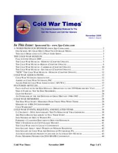 Cold War Times - AugustVol. 8, Issue 3